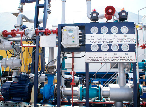 Локальная система автоматизированного управления установкой разогрева и верхнего слива нефти