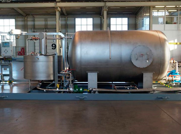 Эталонная установка на базе мерника и объемного счетчика