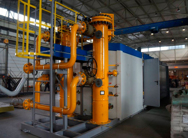 Система подготовки топливного газа в блочно-модульном исполнении