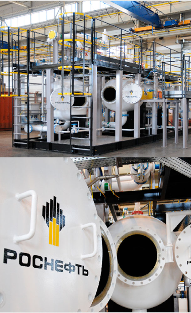 Система подготовки подпиточной и пластовой воды и установка подготовки подпиточной воды